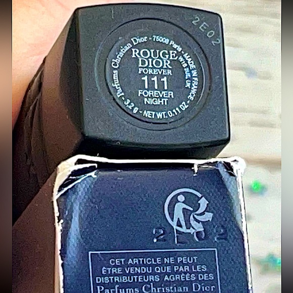 Dior Rouge Dior Forever Transfer-Proof Lipstick, 111 Forever Night, New In Box - Picture 4 of 5